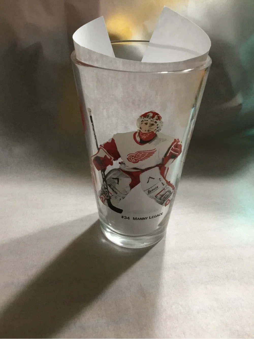 Detroit Red Wings Arby’s glass.